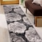 World Rug Gallery Contemporary Floral Design Non Shedding Soft Area Rug 2' x 7' Black 400BLACK2x7 - alternate 6